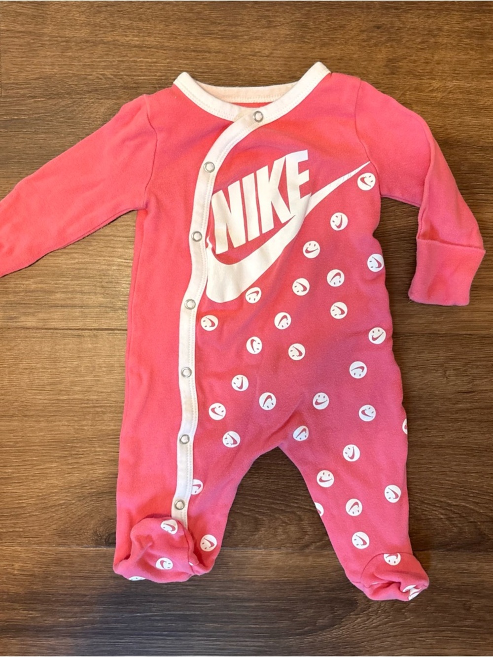 Nike Bundle Girls Newborn 0-3 Months Pink White Romper Bodysuit 5 Pieces - Picture 4 of 6